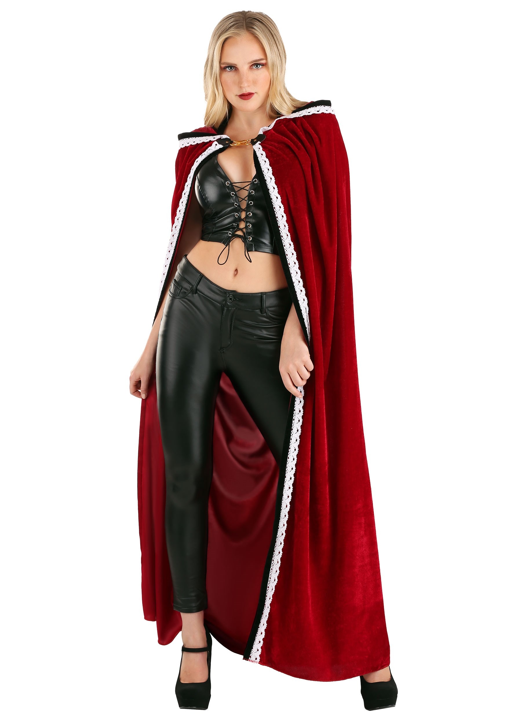 Velvet Adult Riding Hood Cape , Storybook Accessories