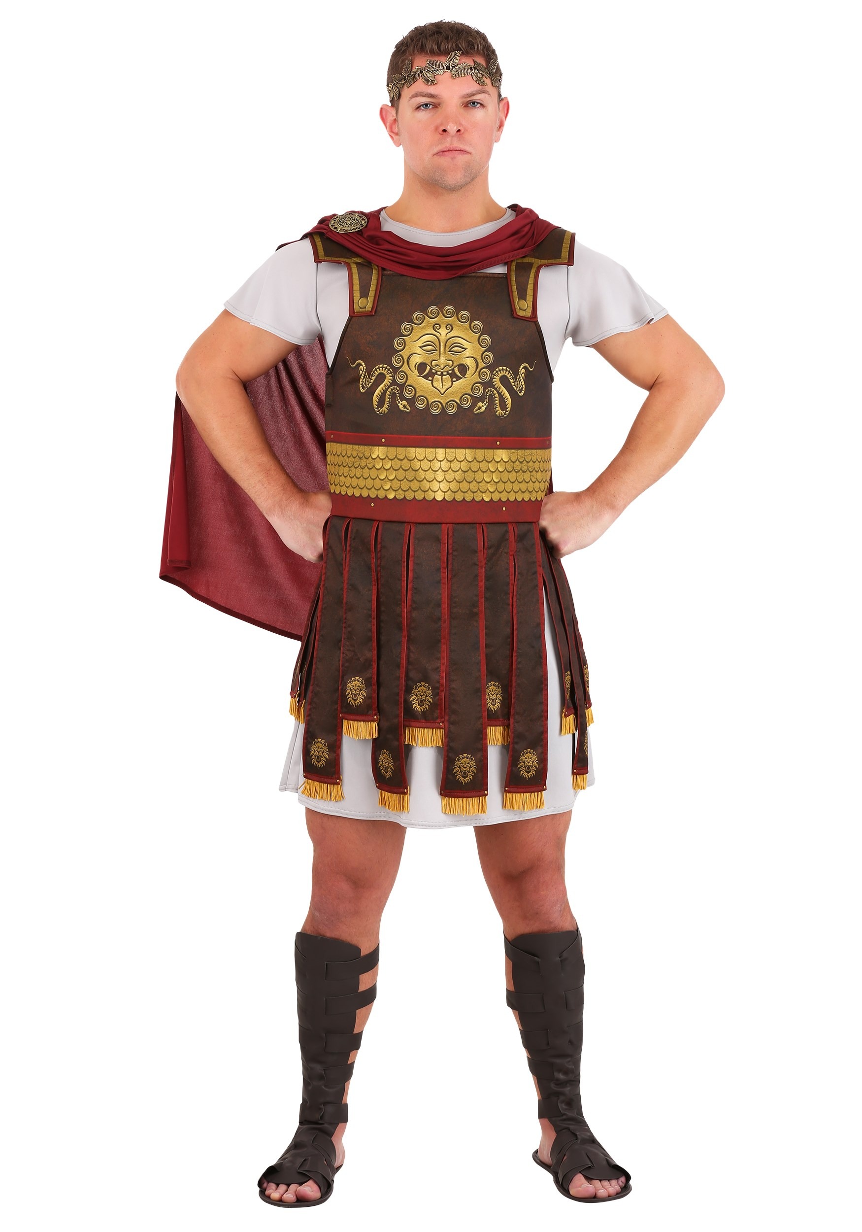 Roman Warrior Mens Fancy Dress Costume