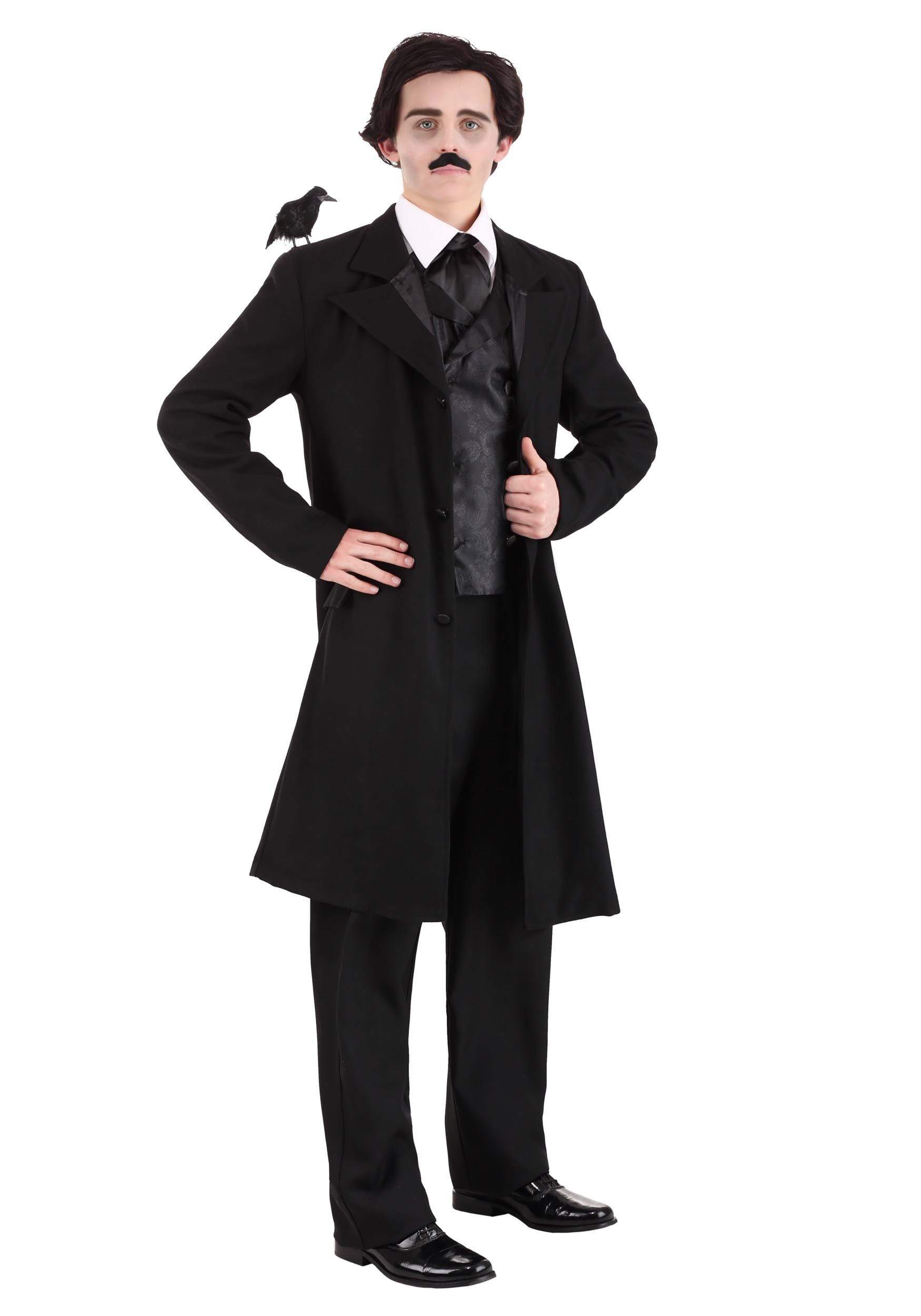 Edgar Allan Poe Men's Fancy Dress Costume , Gothic Fancy Dress Costumes