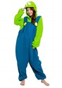 Super Mario Brothers Adult Luigi Kigurumi Costume