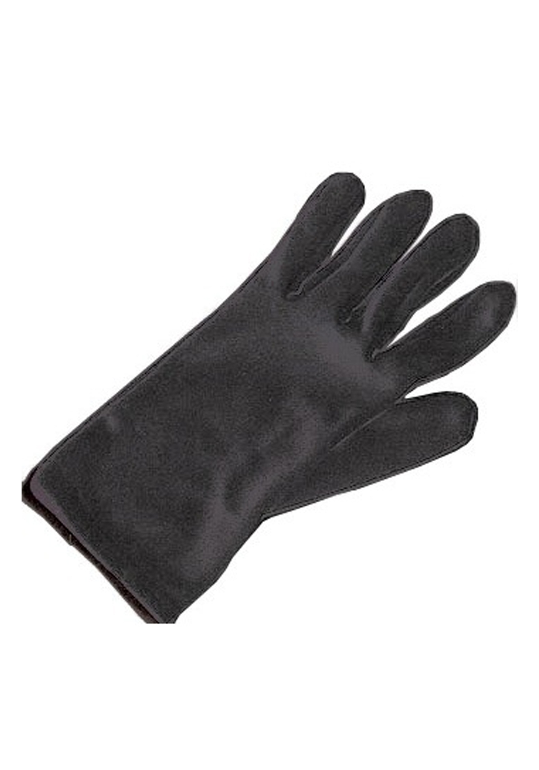 Black Fancy Dress Costume Gloves For Adults