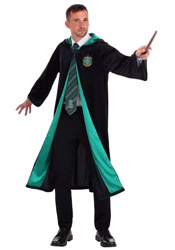 Deluxe Harry Potter Adult Plus Size Slytherin Robe
