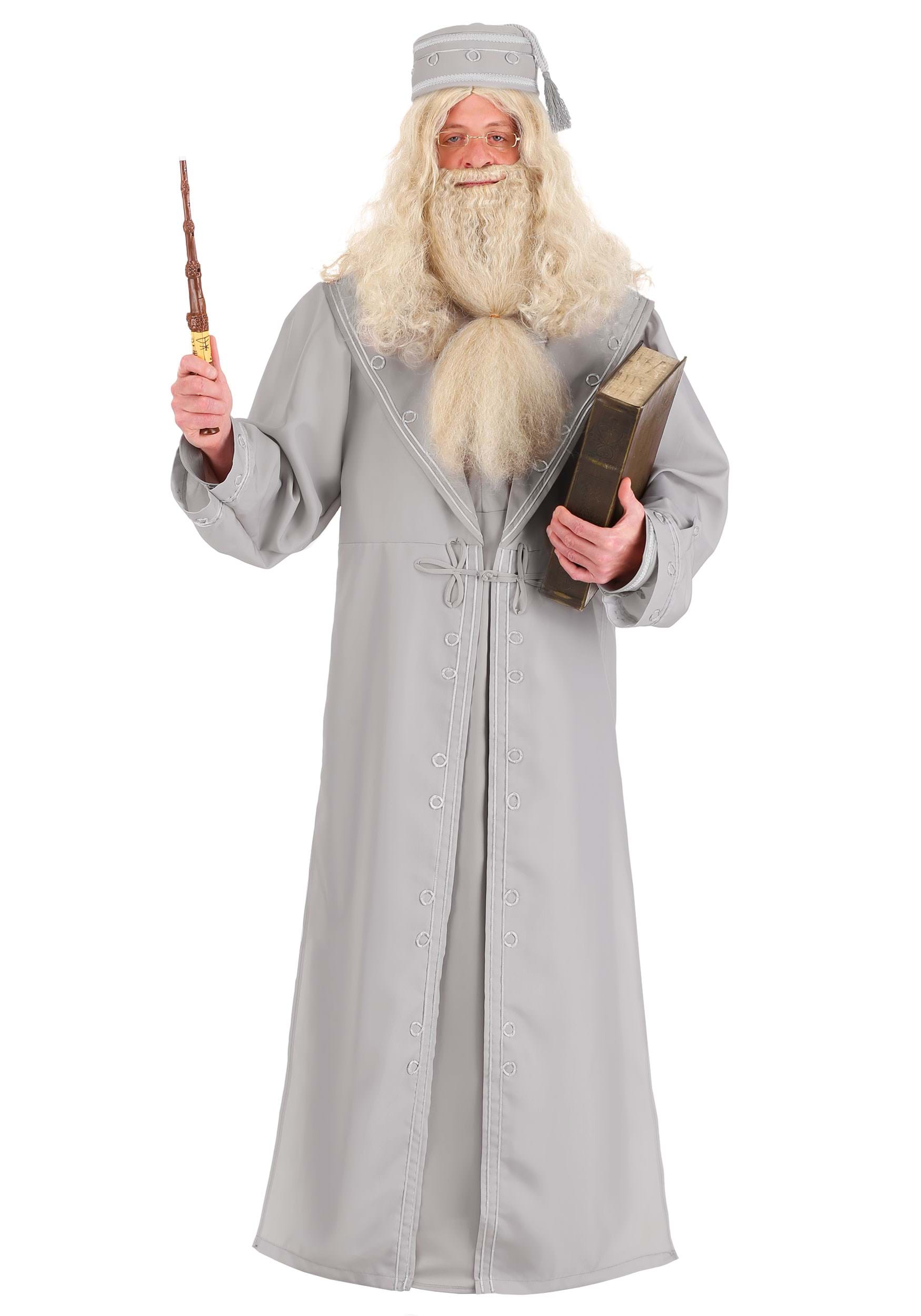 Deluxe Men's Harry Potter Dumbledore Fancy Dress Costume