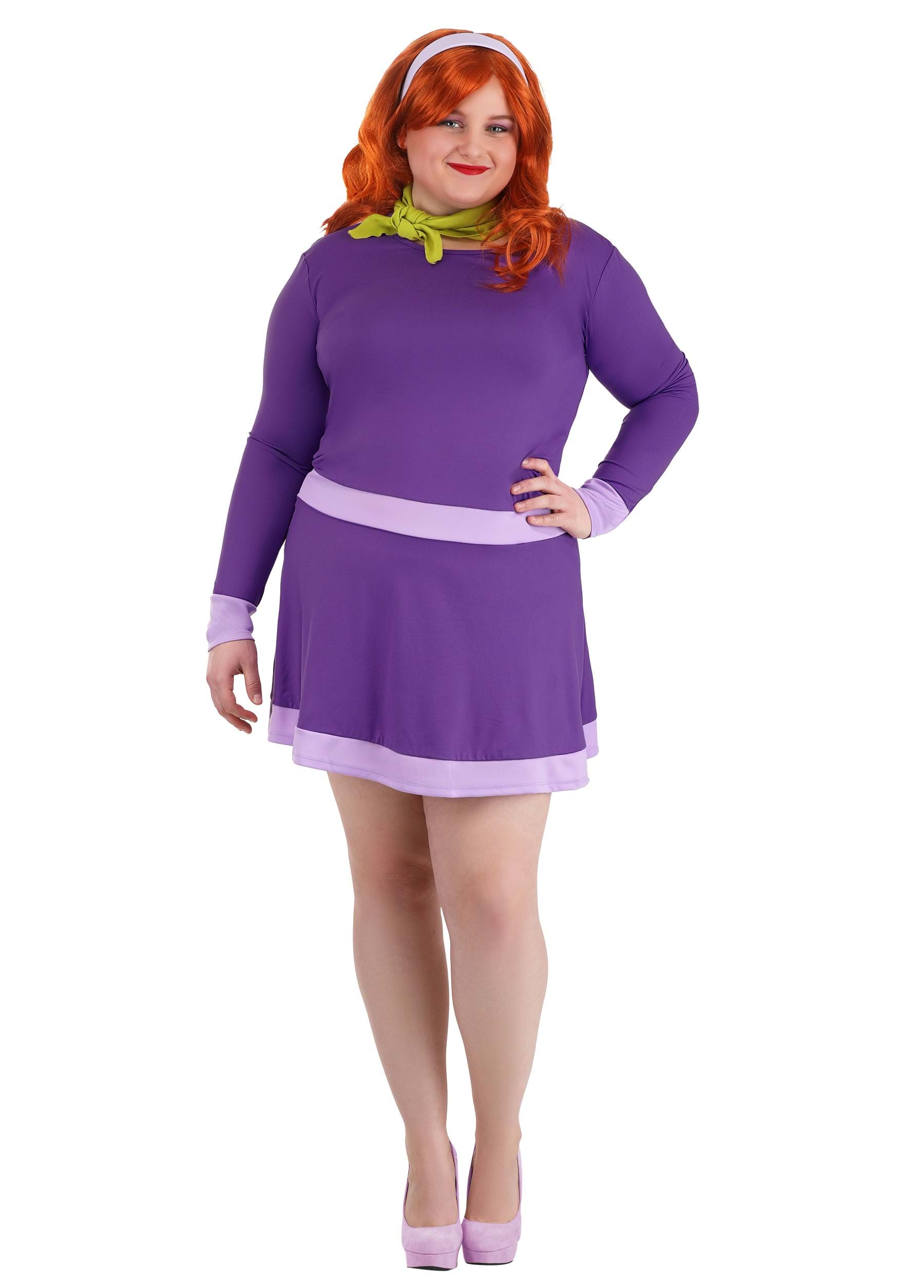 Plus Size Scooby Doo Women's Daphne Fancy Dress Costume