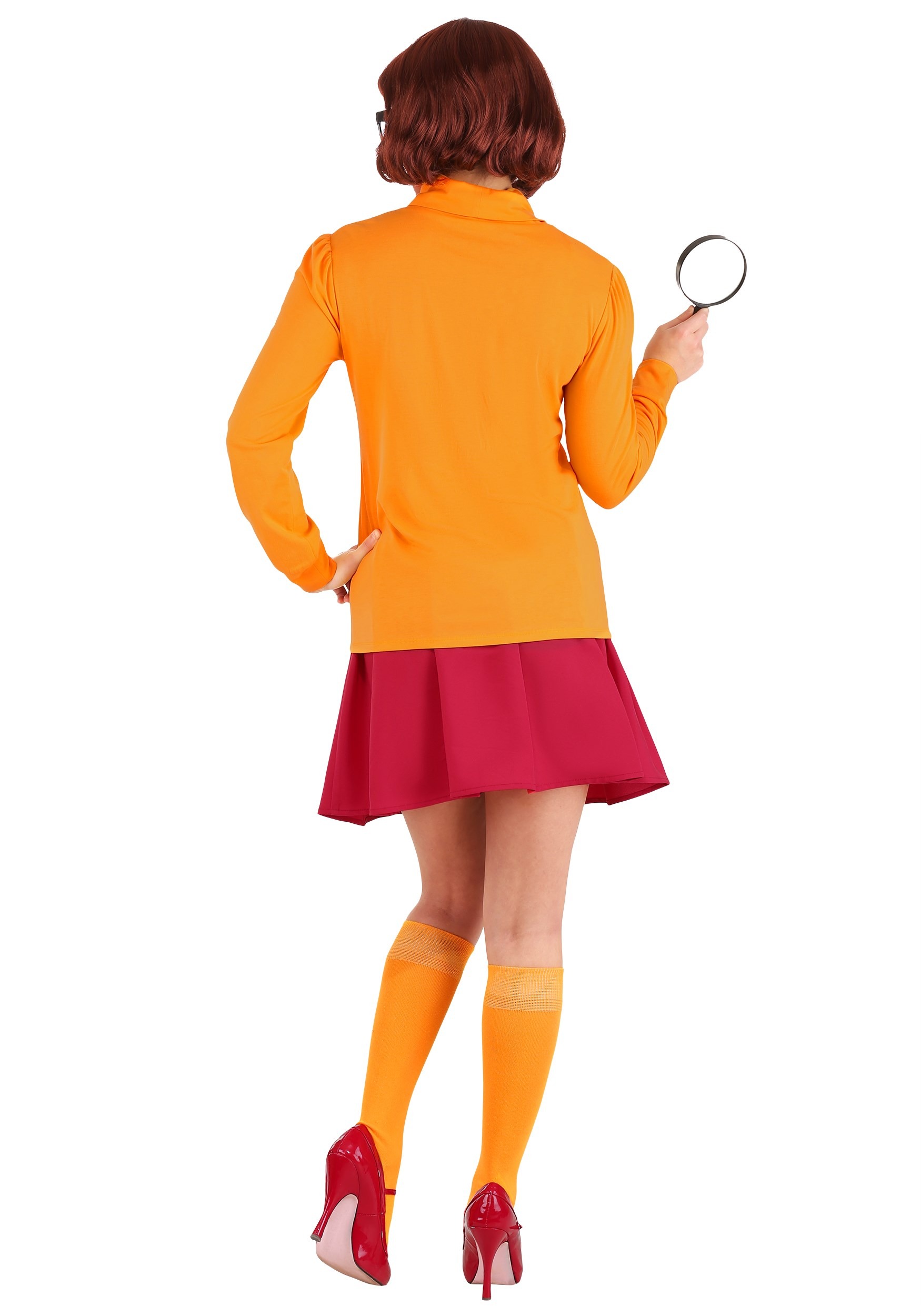 Women's Plus Size Classic Scooby Doo Velma Fancy Dress Costume