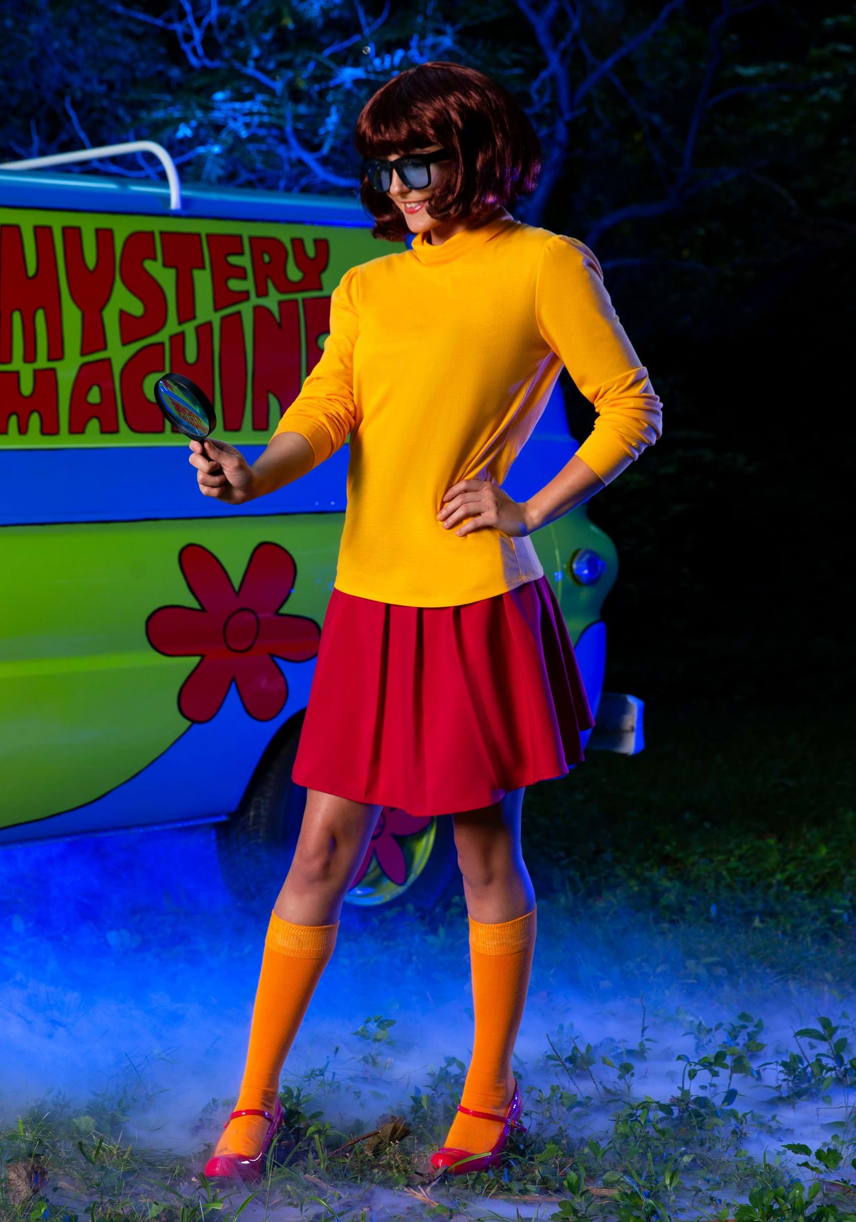Women's Plus Size Classic Scooby Doo Velma Fancy Dress Costume
