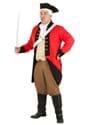 Adult British Red Coat Plus Size Costume