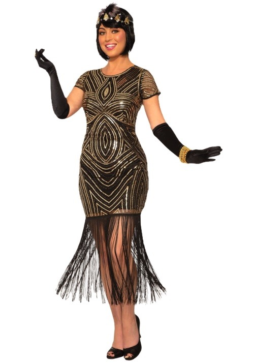Women's Art Deco Flapper Dress Costume