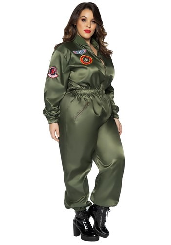 Top Gun Women's Plus Size Flight Suit Costume | eBay