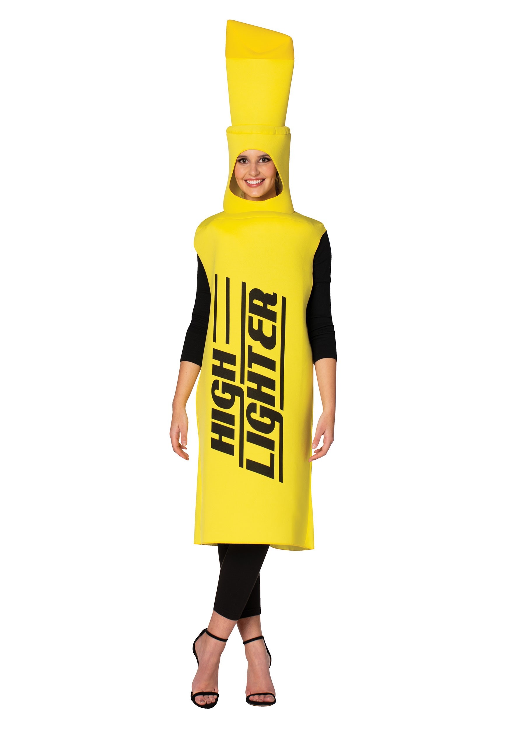 Yellow HighLighter Adult Costume