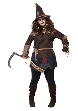 Women's Plus Size Creepy Scarecrow Costume