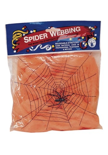 Orange Glow Spider Web Black Light Activated 60g