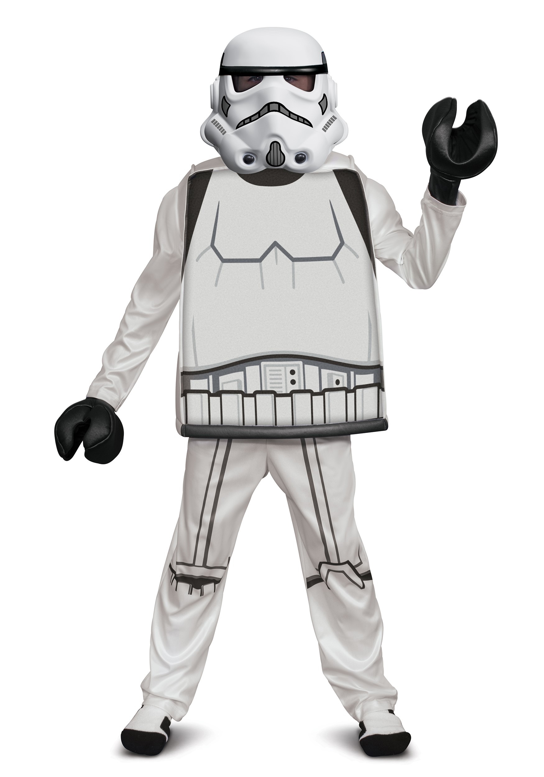 Deluxe Lego Stormtrooper Fancy Dress Costume Lego Star Wars Boy's