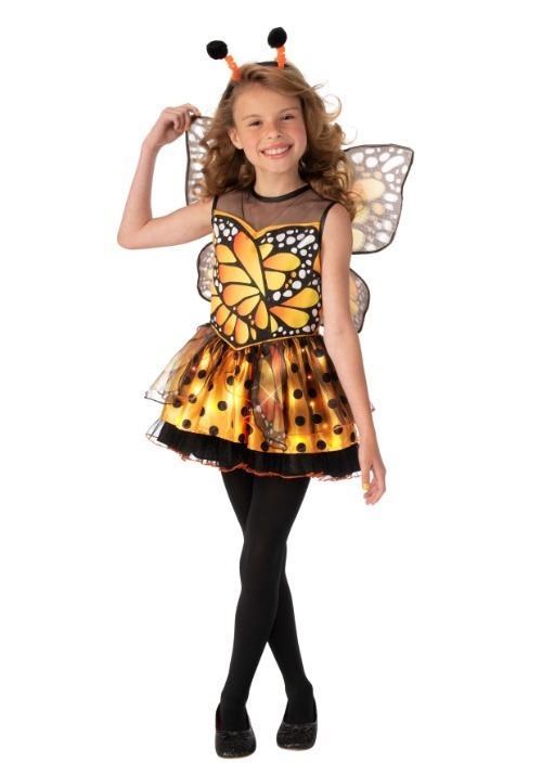 Orange Monarch Butterfly Girls Costume