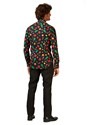 Adult Christmas Icons Button up Shirt Alt 1