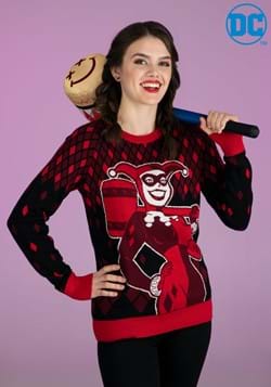 Harley Quinn Hammer Time Adult Ugly Christmas Sweater-2 upd-