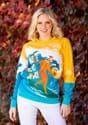 Adult Mele Kalikimaka Surfing Santa Ugly Christmas Sweater2