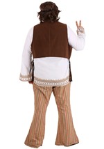 Men's Plus Size Woodstock Hippie Costume Alt 4