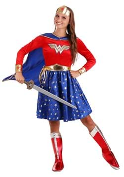 Ensemble Costume 3 pièces pour Dames Parfait pour Le Carnaval et Le Cosplay thematys® Wonder Woman Dress 