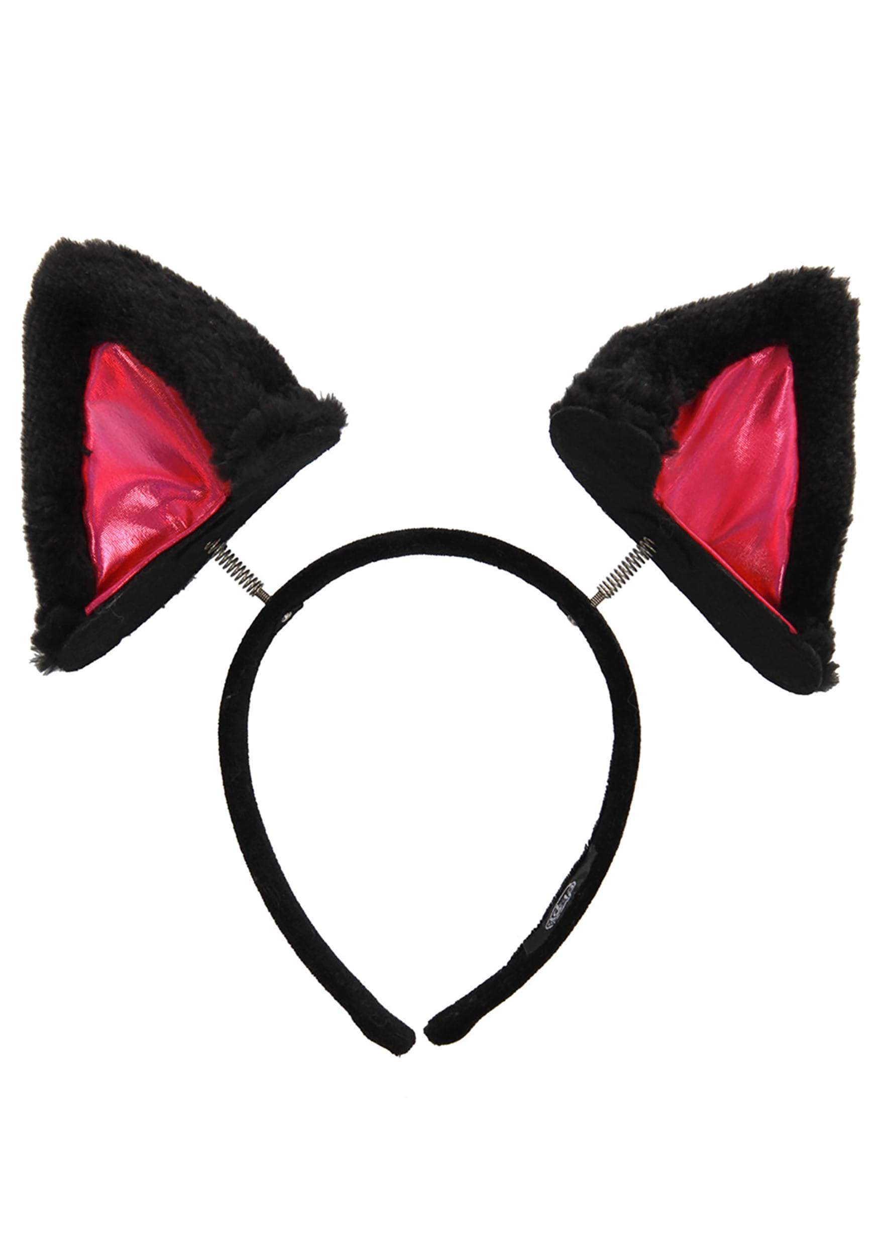 Springy Cat Ears Plush Soft Headband