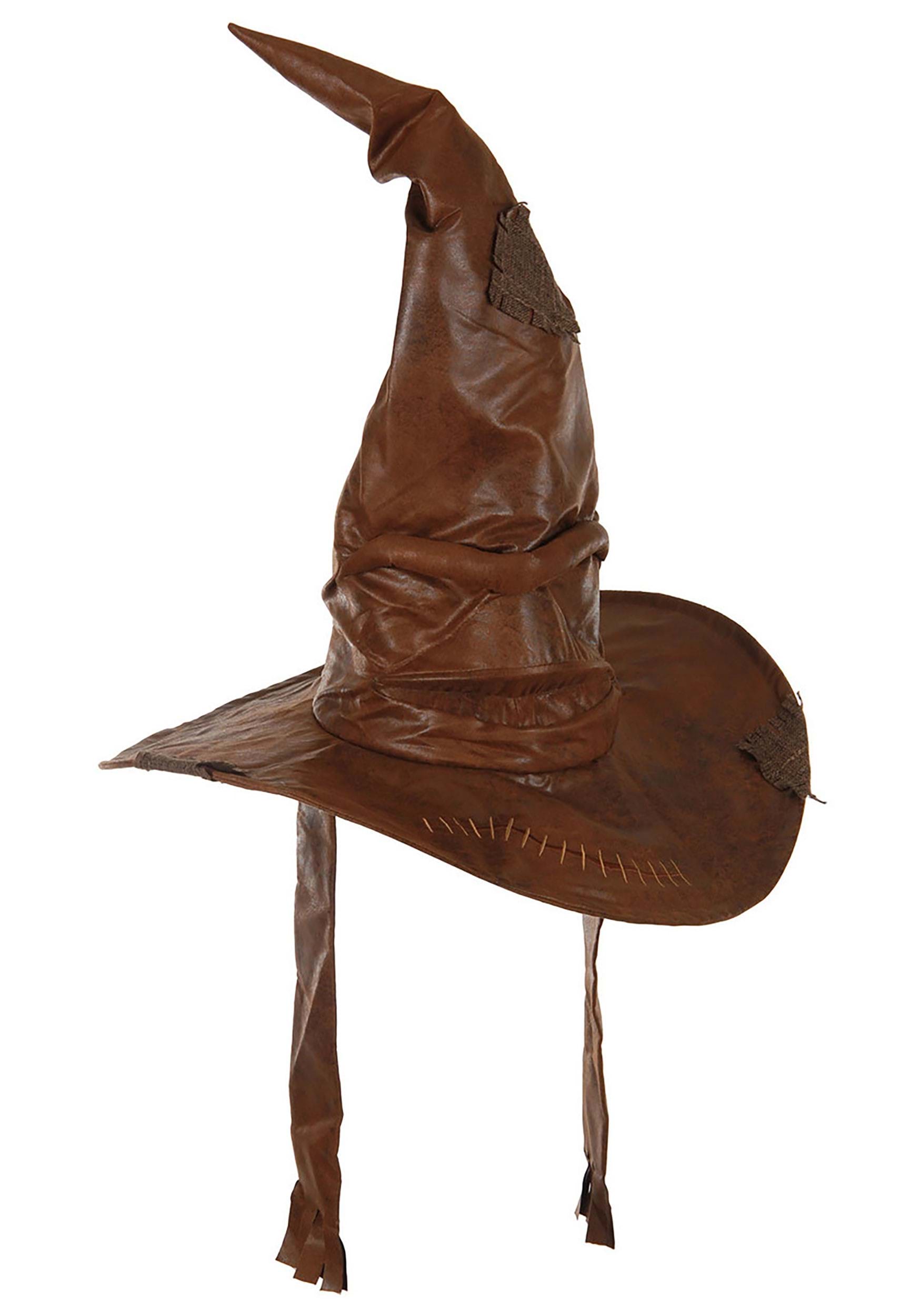Sorting Fancy Dress Costume Hat Deluxe Brown Plush
