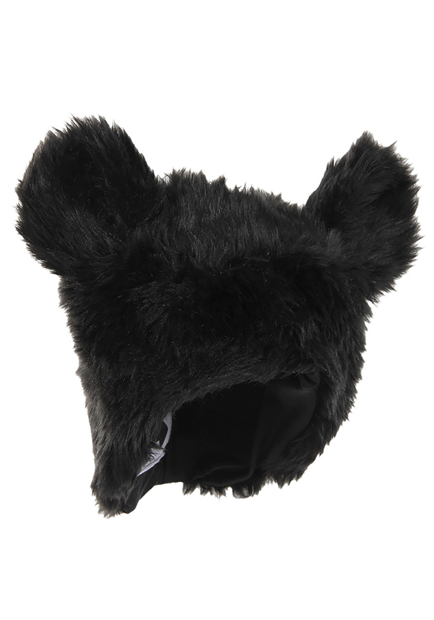 Plush Black Bear Hat