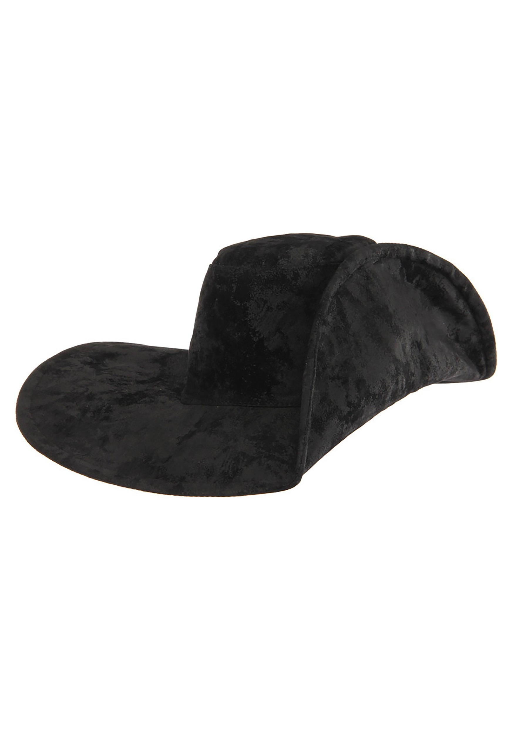Black Musketeer Fancy Dress Costume Hat