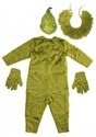 The Grinch Deluxe Jumpsuit with Latex Mask Mens S/ Alt 1