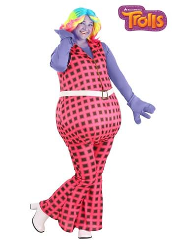 Trolls Womens Plus Lady Glitter Sparkles Costume