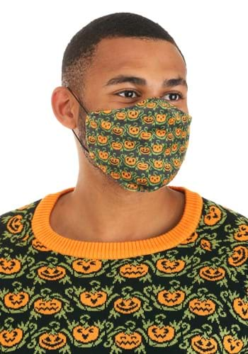 Adult Pumpkins Pattern Sublimated Face Mask Alt 4