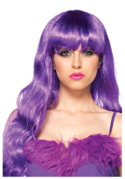 Long Wavy Purple Wig