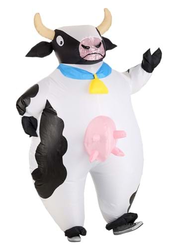 Adult Inflatable Spotted Cow Costume