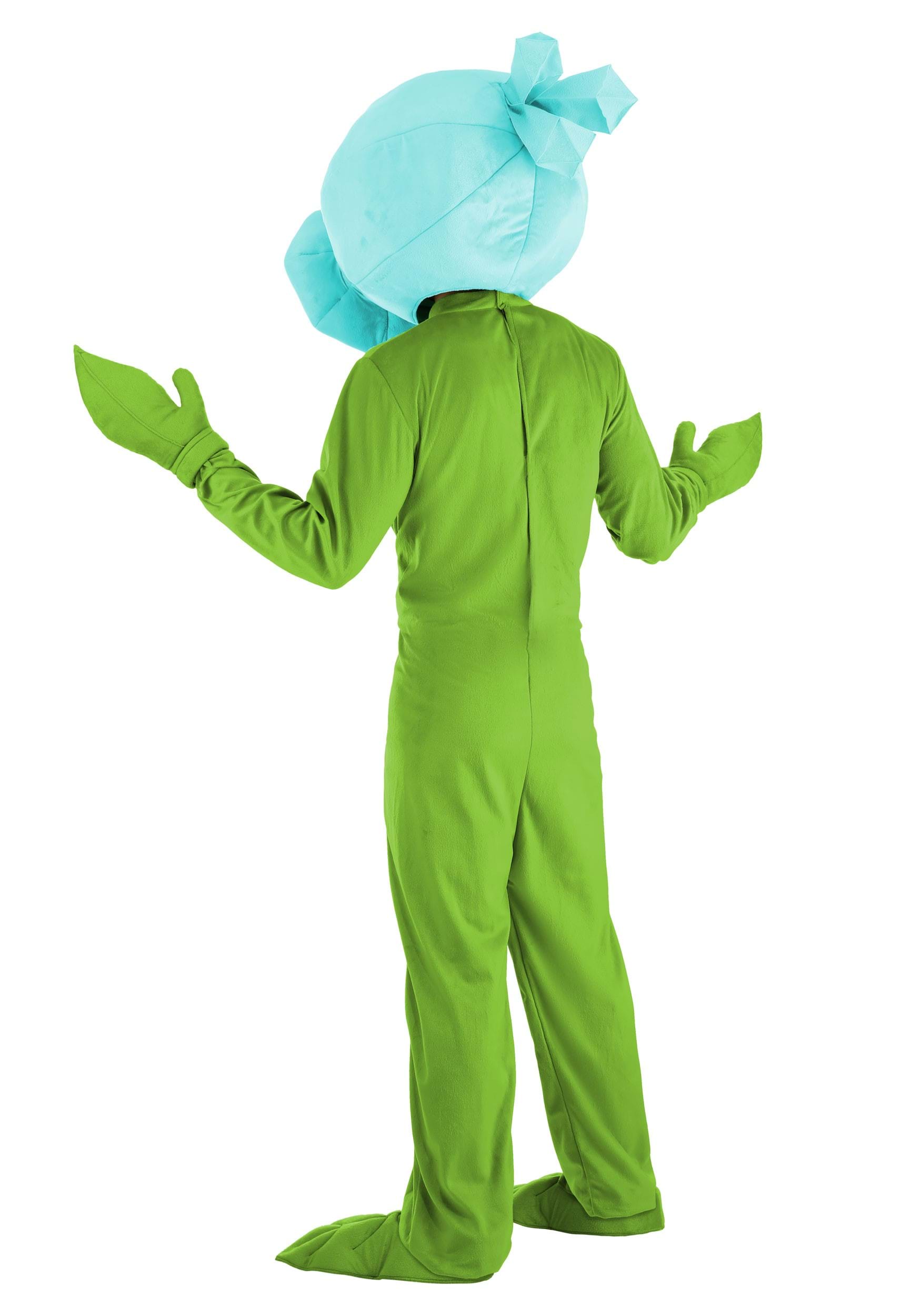 Plants Vs Zombies Snow Pea Fancy Dress Costume Jumpsuit For Adults