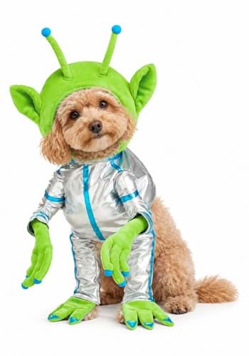 Green Alien Costume for Pets upd