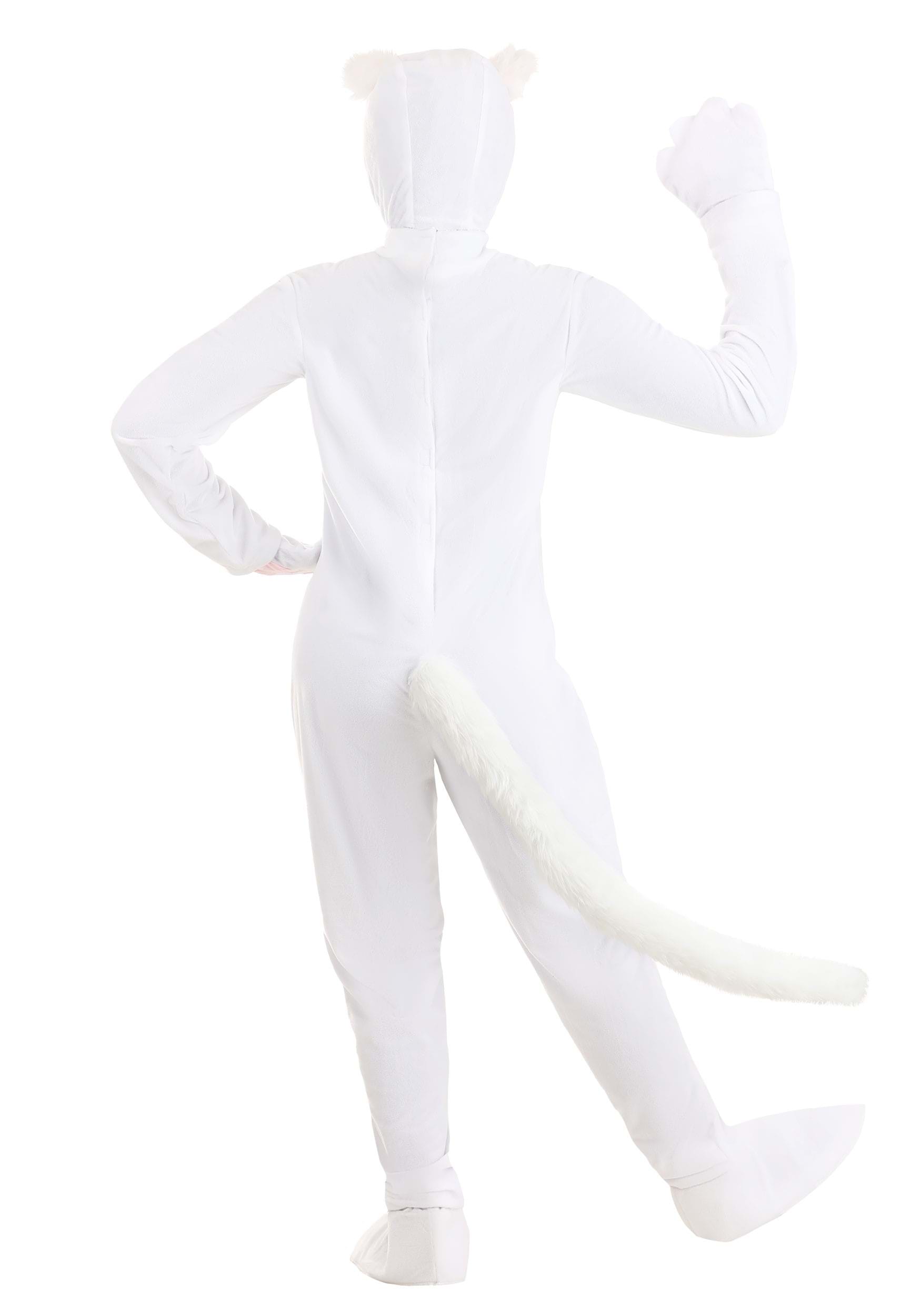 White Cat Adult Fancy Dress Costume