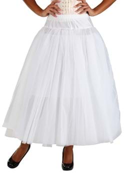 Long Full Length White Petticoat