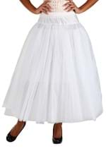 Long Full Length White Petticoat