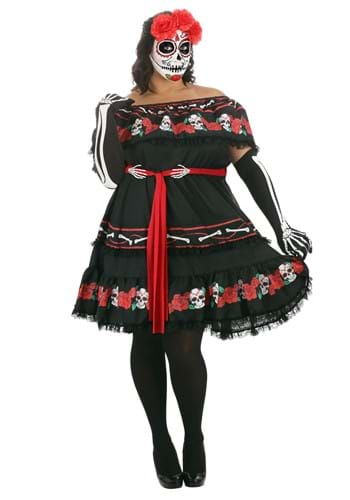 Plus Size Sugar Skull Costume