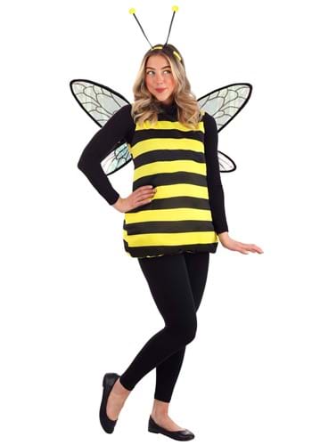 Women's Honey Bee Bodysuit, Yellow Bee Costume with Wings