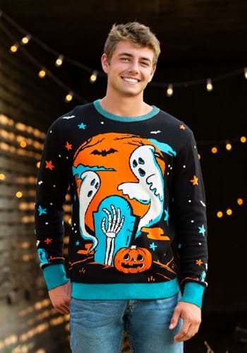 Adult Neon Halloween Sweater-update