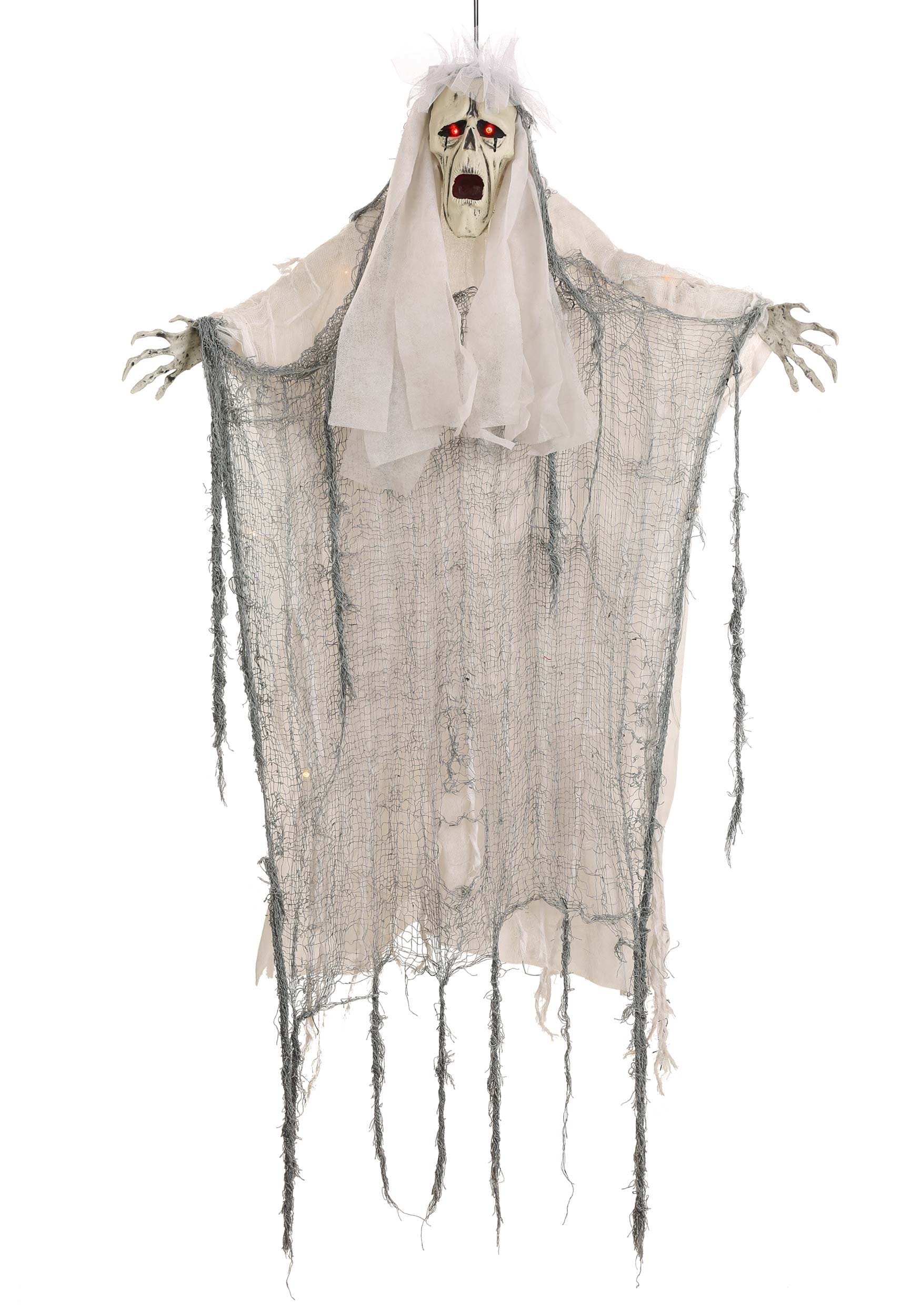 UPC 889851198254 product image for 3FT Hanging Light Up Ghost Prop Decoration | Hanging Decorations | upcitemdb.com