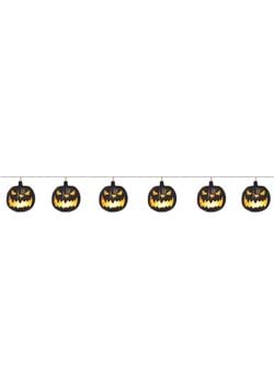 Black Jack-o-Lantern Light Up Garland