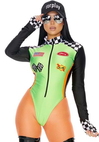 Women's Sexy Green Racecar Driver Costume