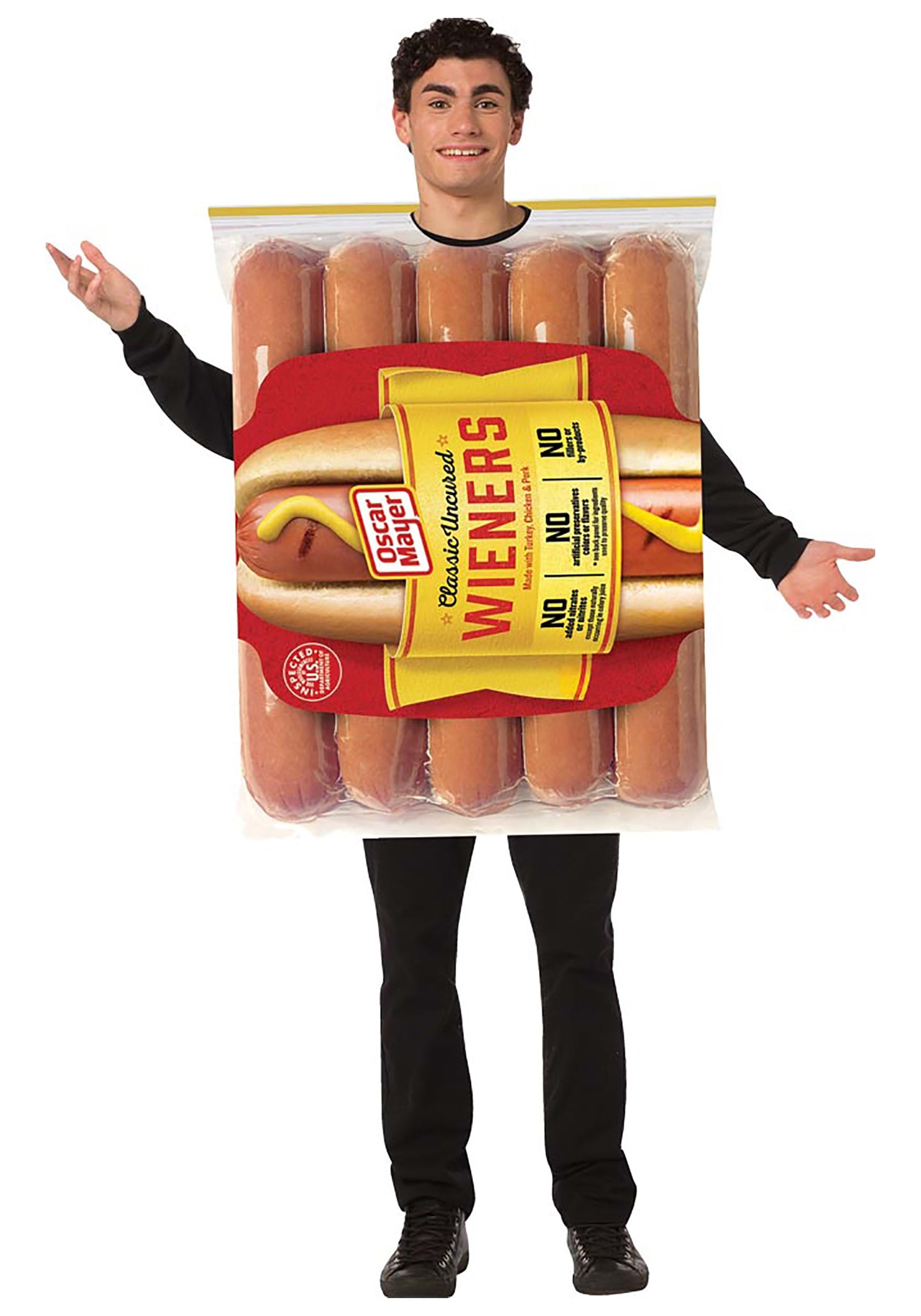 Adult Oscar Mayer Hot Dog Package Fancy Dress Costume
