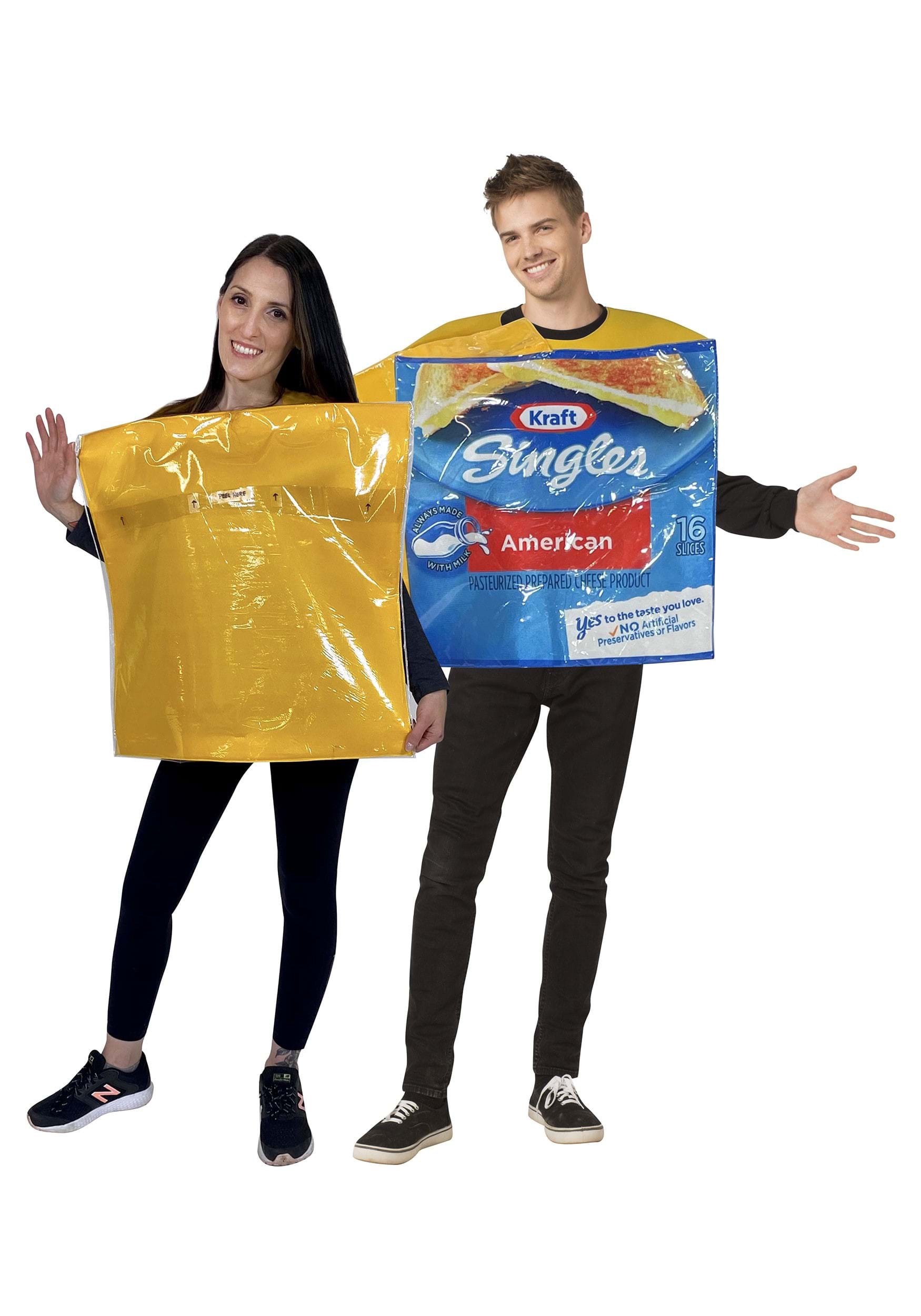 Couples Kraft Singles Cheese Fancy Dress Costume