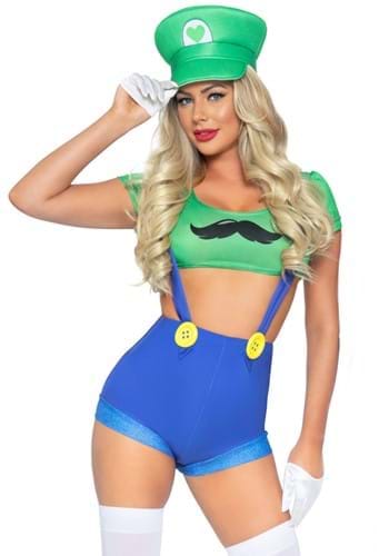 Sexy Piece Green Gamer Babe Women's Costume