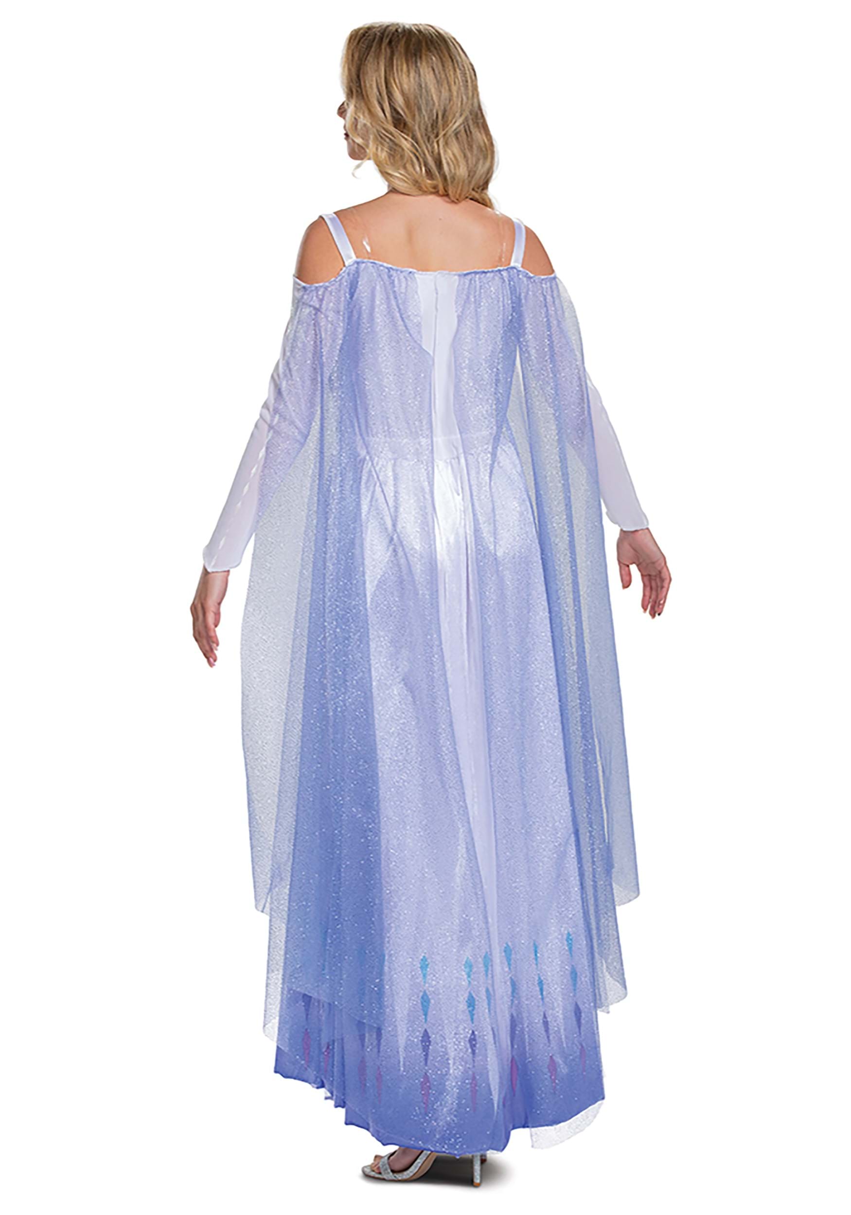 Women's Frozen Snow Queen Elsa Deluxe Fancy Dress Costume
