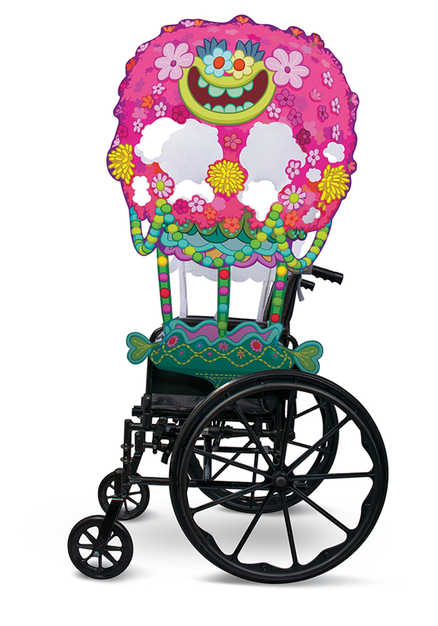 Trolls Wheelchair Cover Adaptive Fancy Dress Costume