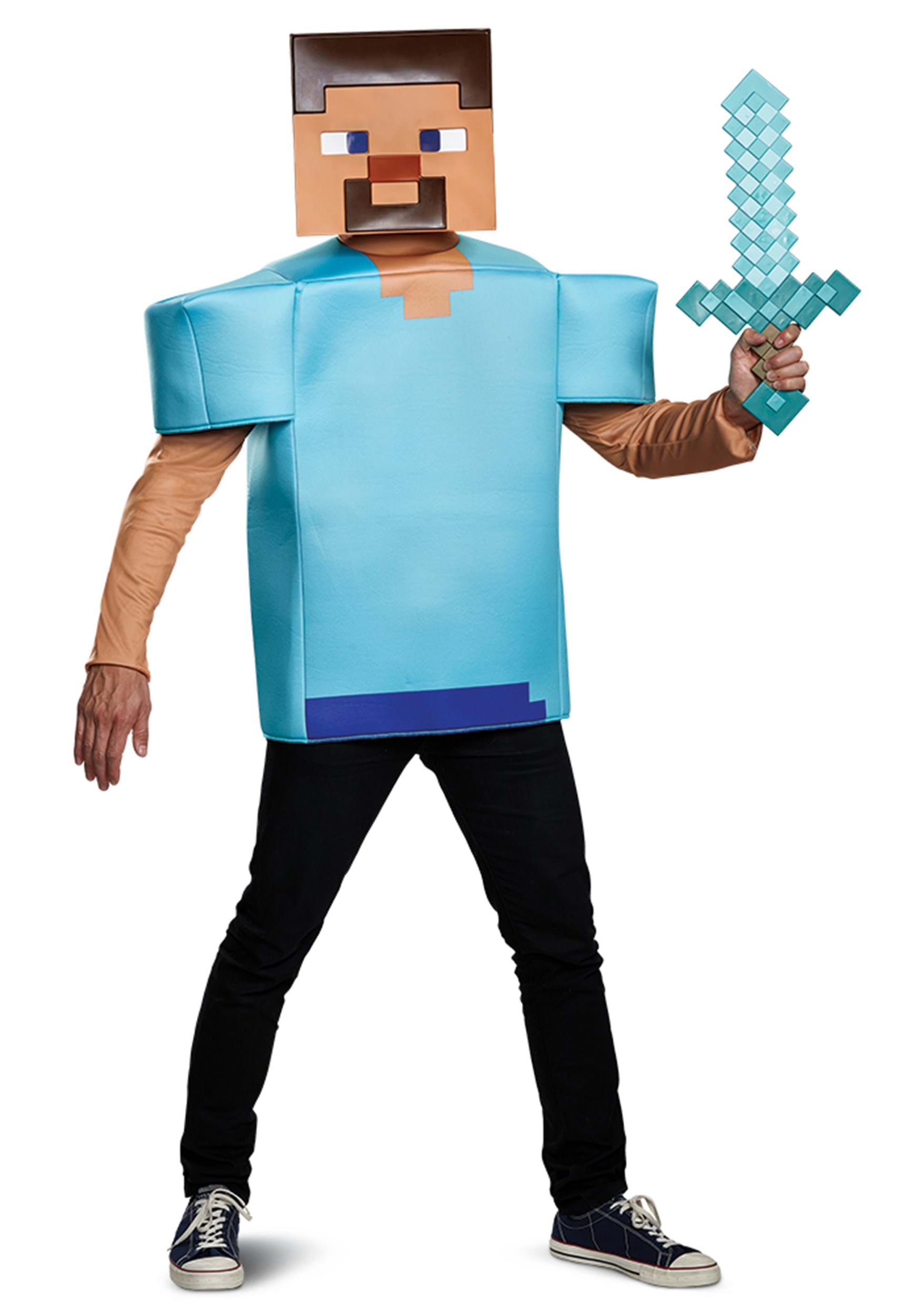 UPC 039897676951 product image for Adult Minecraft Steve Fancy Dress Costume | upcitemdb.com