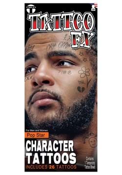 Pop Star Face Tattoo